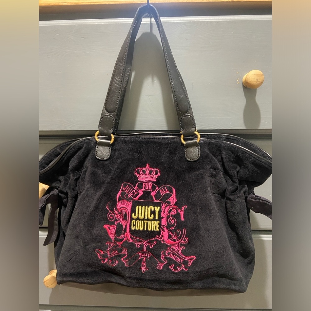 Authentic Juicy Couture Tote Velvet Bag